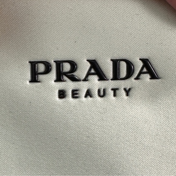 Prada Beauty pouch, mint green/black, rectangle, collapsible, purse - Picture 3 of 10